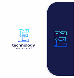 Letter q technology line dot connection logo Vector Image