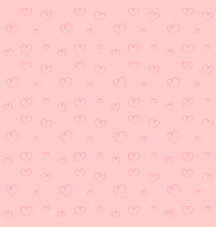 Hearts pink background seamless pattern Royalty Free Vector