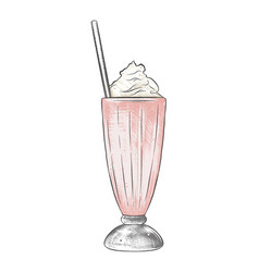 Milkshake set Royalty Free Vector Image - VectorStock