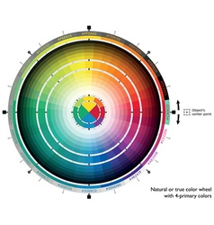 Color combination scheme poster Royalty Free Vector Image