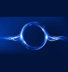 Magic power bolt and lightning energy ball Vector Image