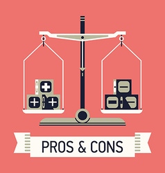 Pros and Cons list Royalty Free Vector Image - VectorStock