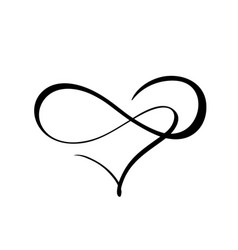 Infinity heart love Royalty Free Vector Image - VectorStock