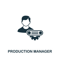 Project manager icon creative element design from Vector Image