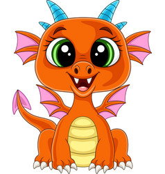 Cartoon badragon presenting Royalty Free Vector Image