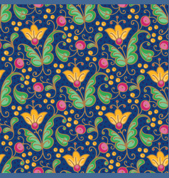 Hand drawn seamless pattern in medieval style Vector Image