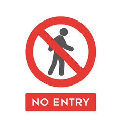 No wear mask sign icon in flat style Royalty Free Vector