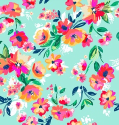 painted floral seamless print royalty free vector image