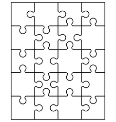 White puzzle Royalty Free Vector Image - VectorStock