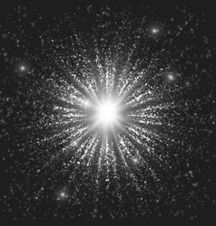 Abstract grayscale space background Royalty Free Vector