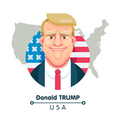 Funny donald trump Royalty Free Vector Image - VectorStock