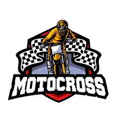 Motocross logo Royalty Free Vector Image - VectorStock