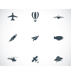 Silhouette aviation Royalty Free Vector Image - VectorStock