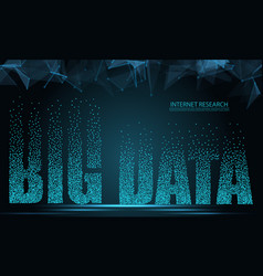 Abstract 3d Big Data Visualization Futuristic Vector Image Abstract 3d Big Data Visualization Futuristic Vector Image