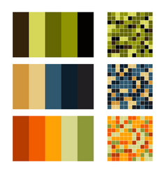 Color palette set background harmony color combos Vector Image