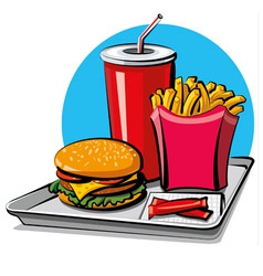 Hamburger and cola Royalty Free Vector Image - VectorStock