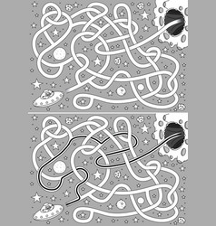 Alien space maze Royalty Free Vector Image - VectorStock