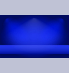 Empty abstract mock up 3d stage studio background Vector Image