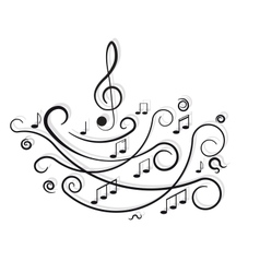 Notes swirls Royalty Free Vector Image - VectorStock