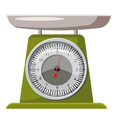 Kitchen scales icon cartoon style Royalty Free Vector Image