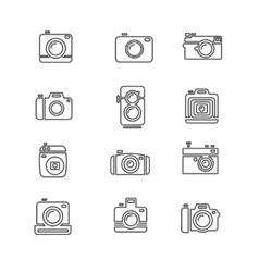 Camera new and retro icon Royalty Free Vector Image