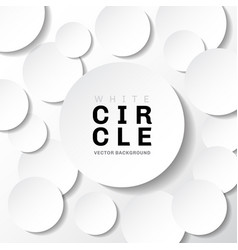 Circle tags with flowers on white background Vector Image