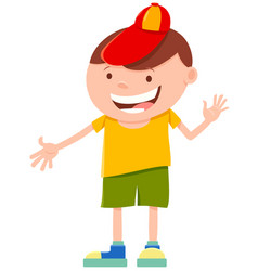 Happy boy cartoon Royalty Free Vector Image - VectorStock