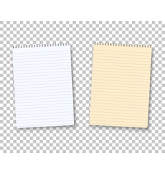 Notepad and pencil templates colorful banner Vector Image