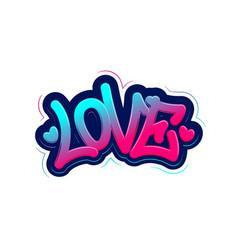 Girl power tag graffiti style label lettering Vector Image