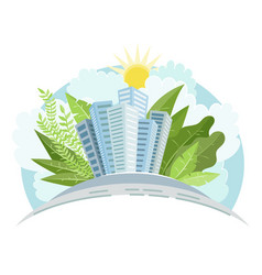 City sustainable development concept Royalty Free Vector