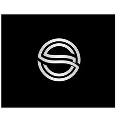 Double letter s logo Royalty Free Vector Image