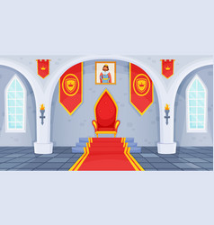 Luxury staircase in palace Royalty Free Vector Image