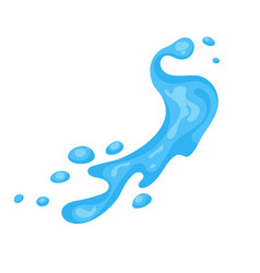 Water splash cartoon Royalty Free Vector Image