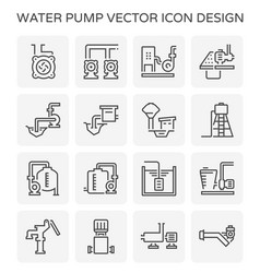 Water pump station Royalty Free Vector Image - VectorStock