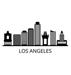 Los angeles skyline Royalty Free Vector Image - VectorStock