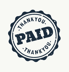 Paid in full stamp Royalty Free Vector Image - VectorStock