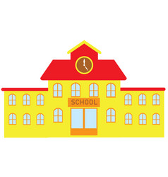 School building Royalty Free Vector Image - VectorStock