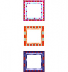 Mosaic border Royalty Free Vector Image - VectorStock