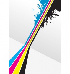 Cmyk color strips Royalty Free Vector Image - VectorStock