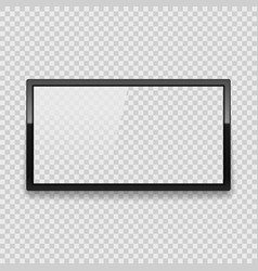 Realistic detailed 3d led tv screen Royalty Free Vector