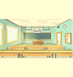 cartoon background - back to college vector image