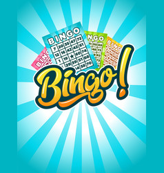 Bingo retro cards Royalty Free Vector Image - VectorStock