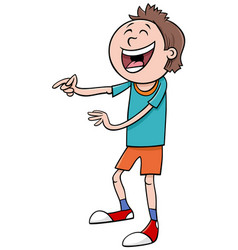 Kid or teen boy character cartoon Royalty Free Vector Image