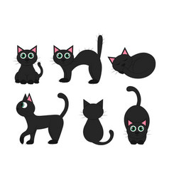 Hissing Cat Silhouette Vector Images (36)