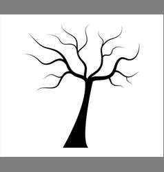 Icon dry tree Royalty Free Vector Image - VectorStock