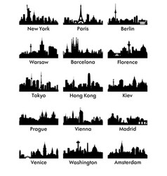 Asia skyline city line art design royalty free vector image