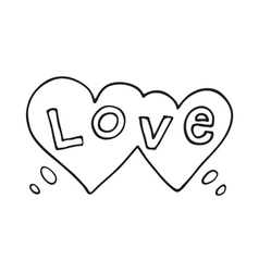 Double Heart Outline Vector Images Over 120