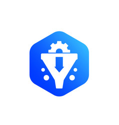 Conversion rate optimization icon Royalty Free Vector Image