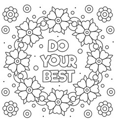 Let your light shine coloring page black Vector Image