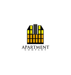 Apartment building logo design inspiration Vector Image